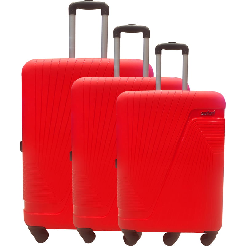 Safari Hard Spinner Zion 3Pc Cherry Red Safari Hard Spinner Zion 3Pc Cherry Red